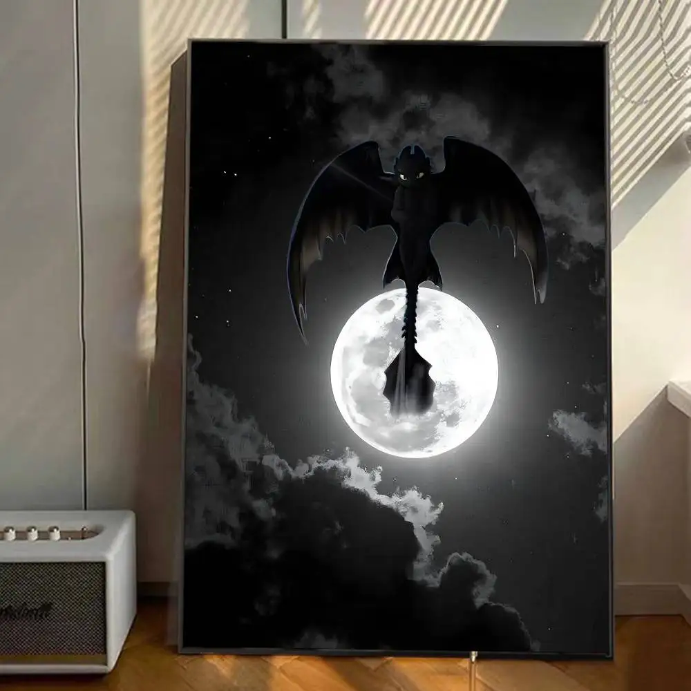 Hot Cartoon Movie Anime How To T-Train Your D-Dragon Manga Posters HD Print Vintage Wall Art Decor for Home Study Room photo 6