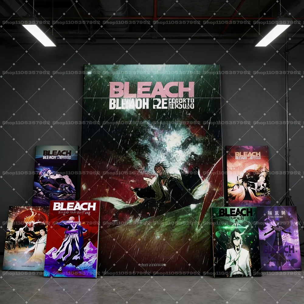 BLEACH Anime Honor Canvas Wall Art Japanese Movie Anime Poster Bedroom Living Room Bathroom Modern Aesthetic Painting Decor Gift photo 3