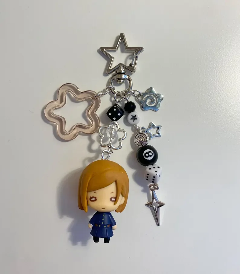 Handmade JJK Figurine Keychains y2k Bag charm Unique Anime Accessory photo 5