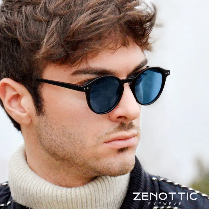 ZENOTTIC (S Size) Retro Circular Polarized Sunglasses 2026 2025 Men Women Vintage Small Round Sun Glasses UV400 Goggles Shades photo 1