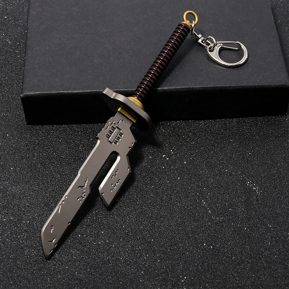 Anime Jujutsu Kaisen Keychain Nanami Kento Fushiguro Toji Weapon Model Pendant Keyring for Men Jewelry photo 3