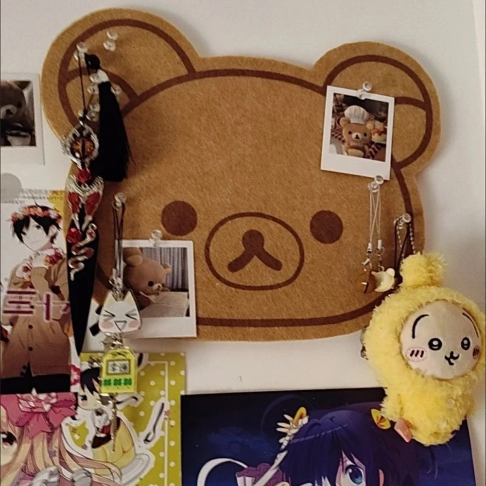 Cartoon Felt Board Cute Dormitory Background Decoration Photo Wall Felt Message Board Non Damaging Wall No Drilling photo 2
