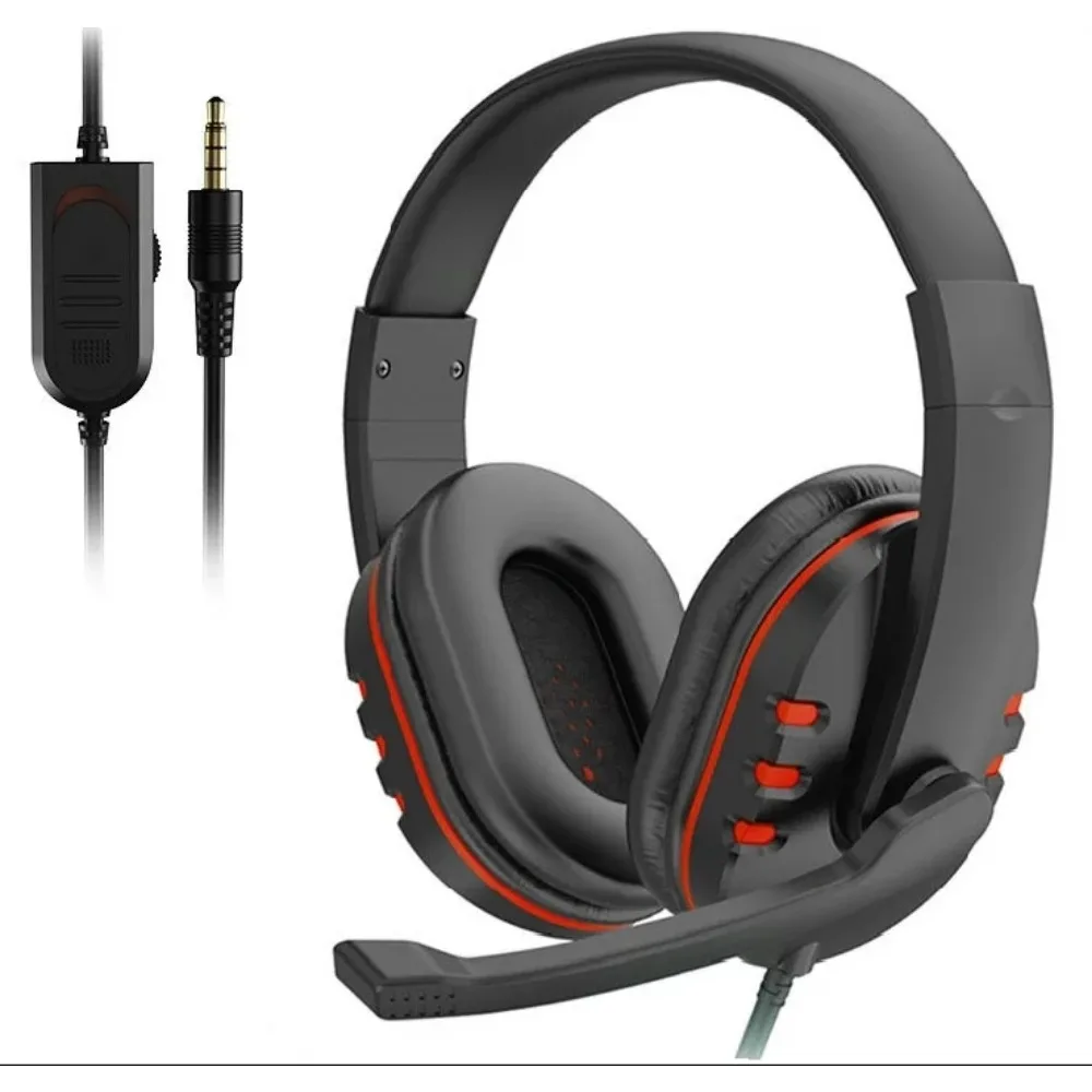 Headphones 3.5mm Wired Gaming Headset Earphones Music For PS4 Play Station 4 Game PC Chat Computer With Microphone photo 6