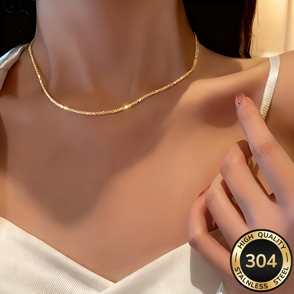High Quality Anti Fade Stainless Steel Cauliflower Necklace Simple Elegant Jewelry For Women Daily Party Wear Gift Accessory photo 6
