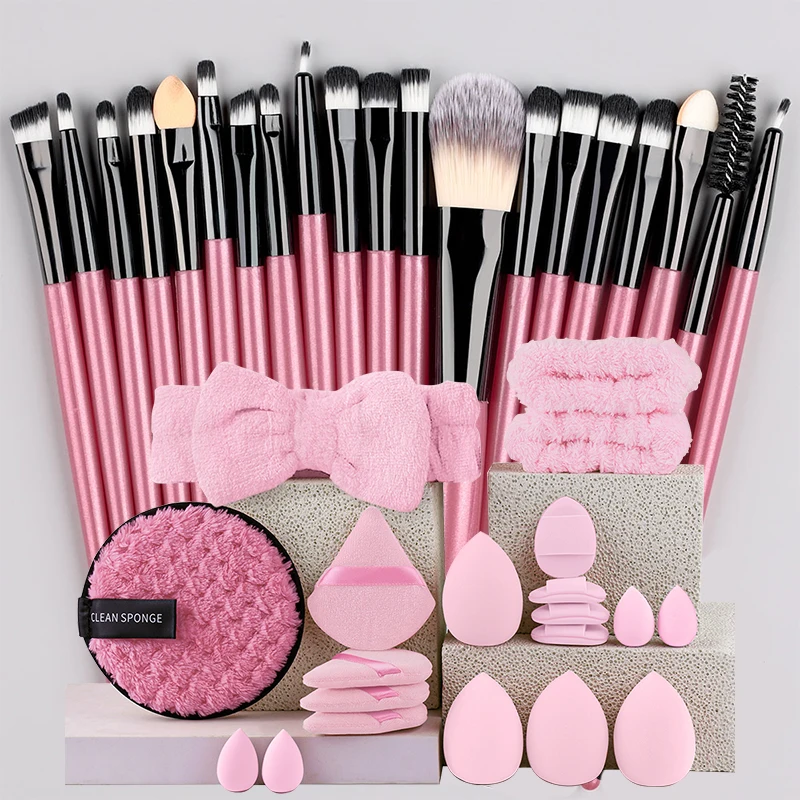 Makeup Brush Set 20Pcs Kit Soft Fluffy Eye Shadow Brushes Cosmetic Foundation Powder Highlighter Blending Beauty Tool Beginners photo 1