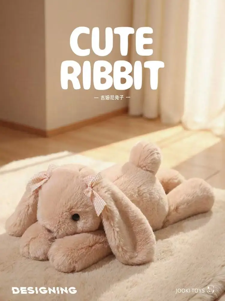 35cm New Simulated Shy Rabbit Doll Stuffed Plush Toy Cartoon Anime Cute Pillow Children's Birthday Gift Fun Doll photo 6