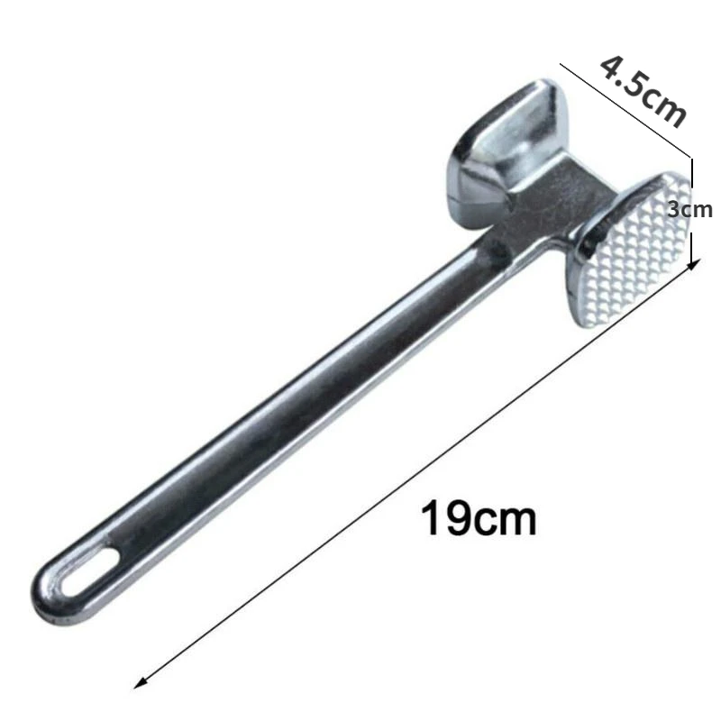 1PC Zinc Alloy Meat Tenderizer Hammer Mallet Tool for Pounding Beef Steak Chicken Pork Meat Hammer Kitchen Tool photo 2
