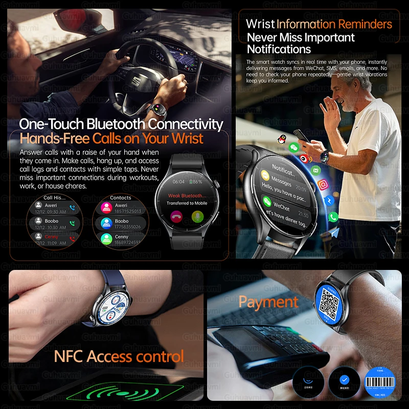 For XIAOMI 2025 New ECG+PPG Smartwatch Precise Uric Acid Blood Lipids Pressure Body Analysis Smart Watch Men BT Call NFC Watches photo 4