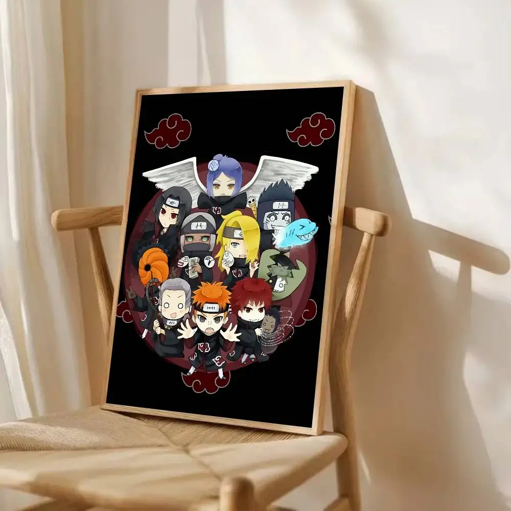 Cartoon Hot Classic Anime Akatsuki I-Itachi U-Uchiha Posters HD Print Vintage Wall Art Decor for Home Study Room photo 5