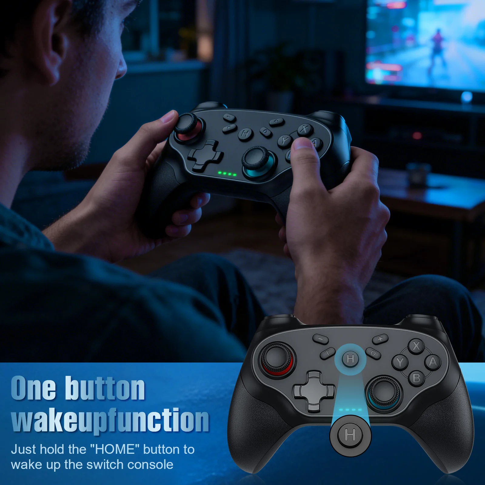 Gamepads For Nintendo Switch/Pro/OLED/PC Console Control Wireless Blue-tooth Vibration Turbo Game Joystick Controller photo 6
