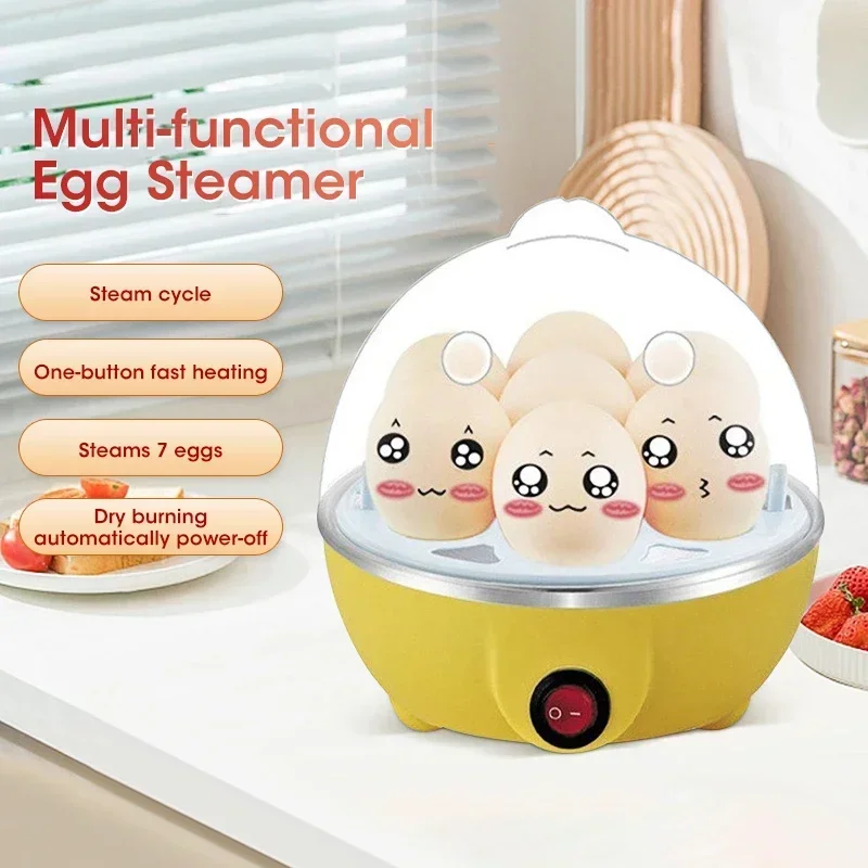 Electric Egg Cooker Single Egg Boiler Mini Steamer Kitchen Steamed Rapid Breakfast Cooking Appliances Kitchen Cooking Machine photo 2