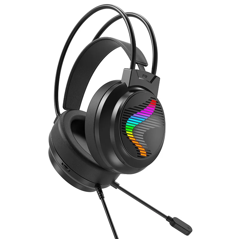 Acinaci J11 Gaming Headset for PS4 PC Xbox One PS5 Switch via 3.5mm Audio Jack, with Mic, LED Light photo 2