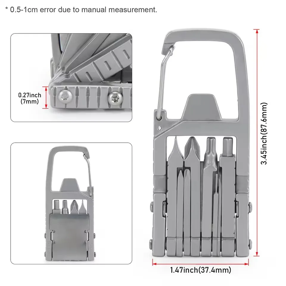 Multitool Jawbreaker Mini Multitool Self - 12 in 1 Folding Mini tool Defensejawbreaker Multi Tool Jaw Breaker Mini Tool photo 3