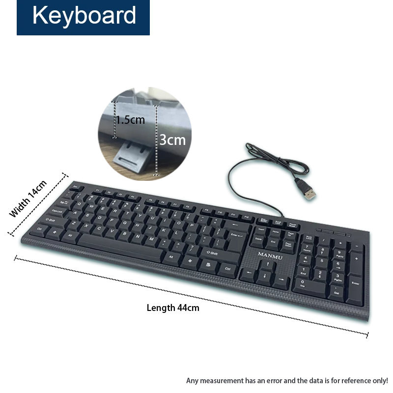 MANMU Office Wired Keyboard Gaming High Quality Keyboard And Mouse Set Keyboard Gaming Setup photo 3