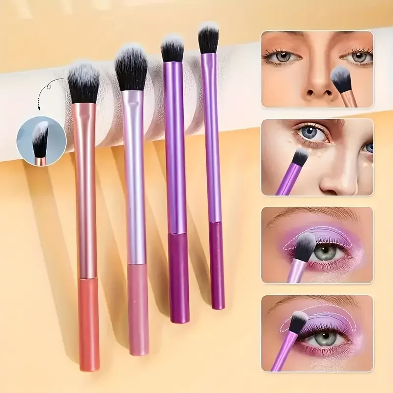 8pcs Makeup Brush Kit Soft Synthetic Hair Make Up Brushes Foundation Blush Eyeshadow Cosmetic Makeup Tools photo 5