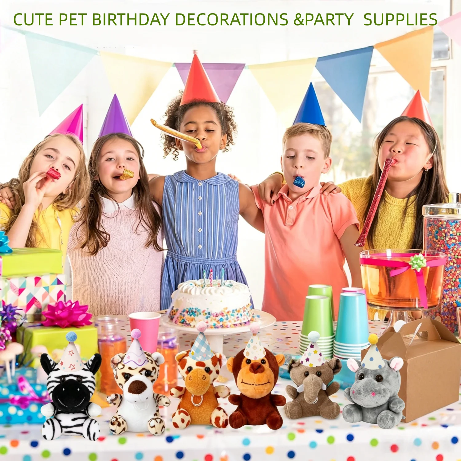 10-50PCS Adopt An Animal Party Favor Mini Safari Stuffed Animal Bulk 12cm Toy Jungle Animal Plush Toy Set Party Favor Gift Decor photo 6
