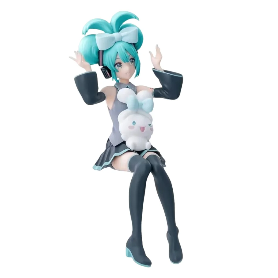Anime Hatsune Miku Cos Raccoon Demon Cat Ears Cinnamoroll Kawaii Miku Girl Anime Figure PVC Collection Model Doll Toy photo 4