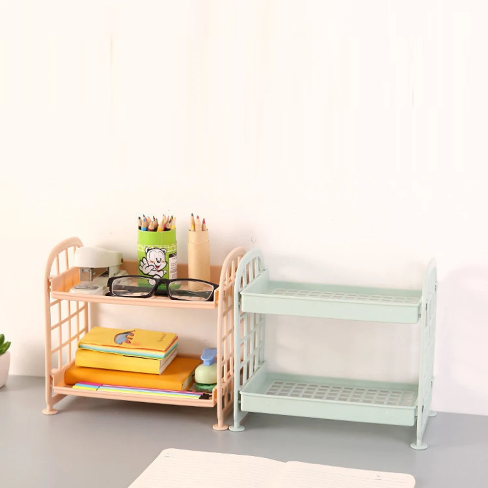 High Appearance Horizontal Desktop Storage Shelf Simple Multi-storey Dormitory Storage Shelf Computer Office Available photo 3