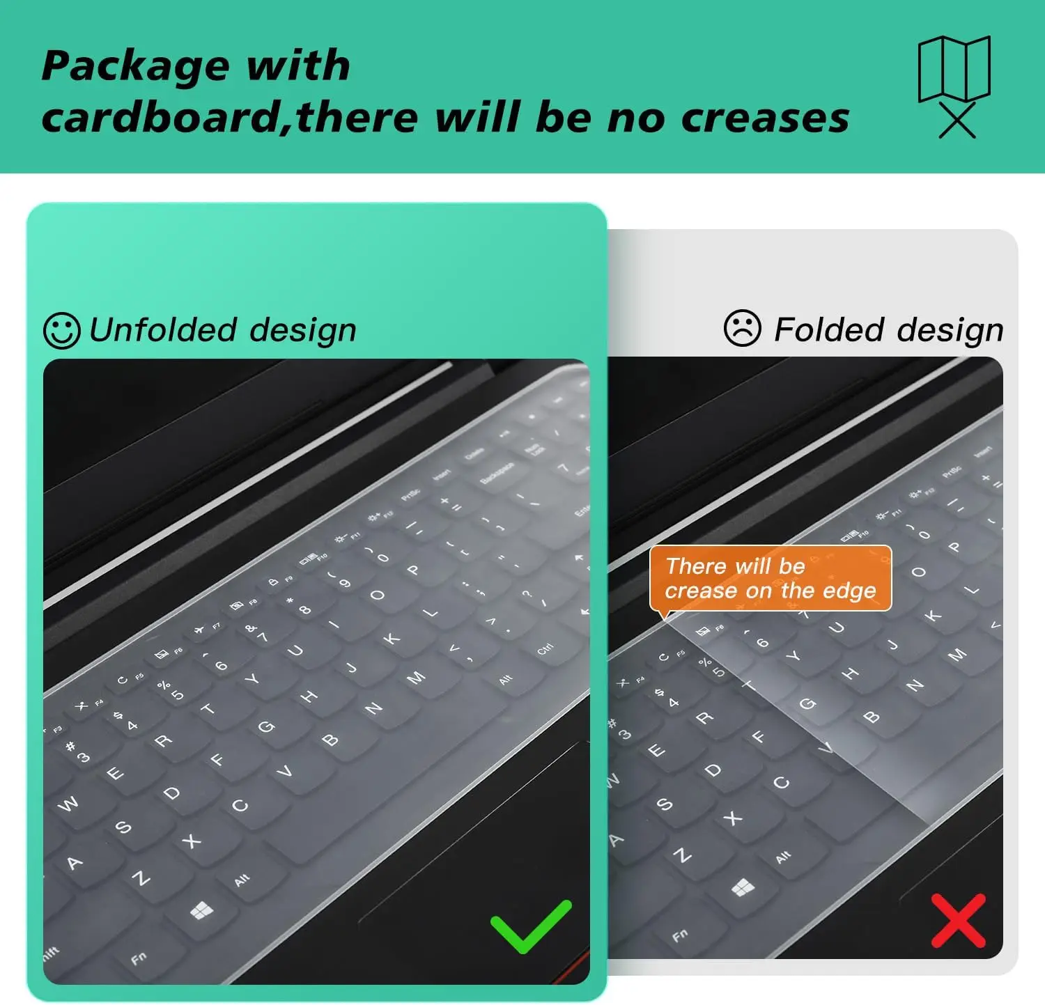 Universal Keyboard Cover Protector Skin for 13" 15.6" inch Laptop Ultra Thin MacBook HP Dell Lenono ASUS Waterproof Dustproof photo 4