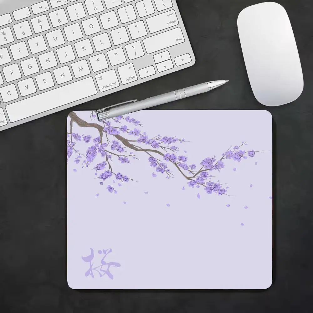 Japan Cherry Blossom 22X18 40X45 Game Small Mousepad Computer Sakura Desk Mat Table Keyboard Pad Laptop Cushion Non-slip Deskpad photo 3