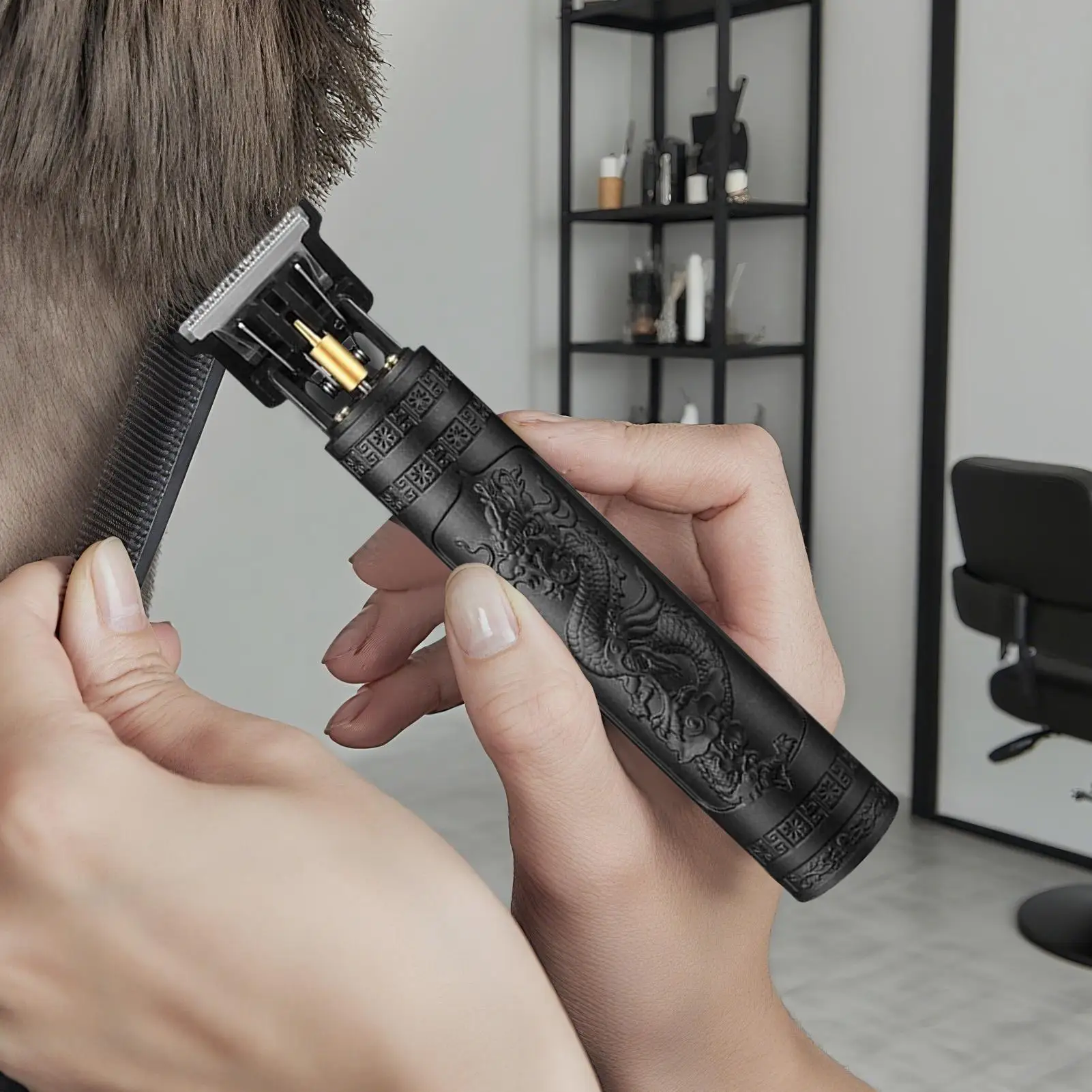 Cordless Hair Clippers Cordless Trimmers Kit Professional Grooming Tool For Daily Maintenance Post-Shower Travel photo 4