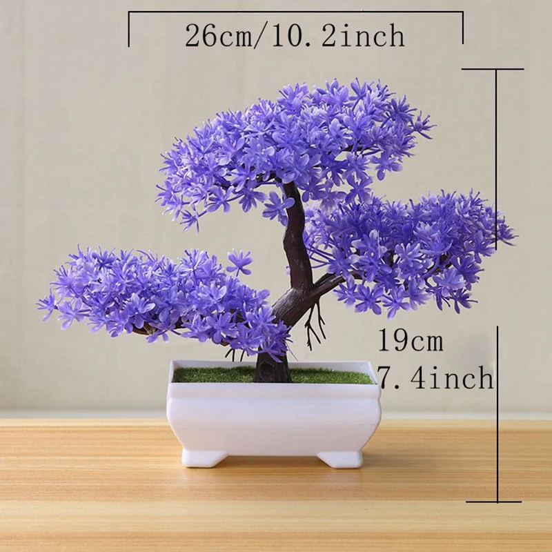 Artificial Tree Bonsai Simulation Plants Pot Plants for Garden Table Home Room Bedroom Decoration Outdoor Fake Plant Ornaments photo 3