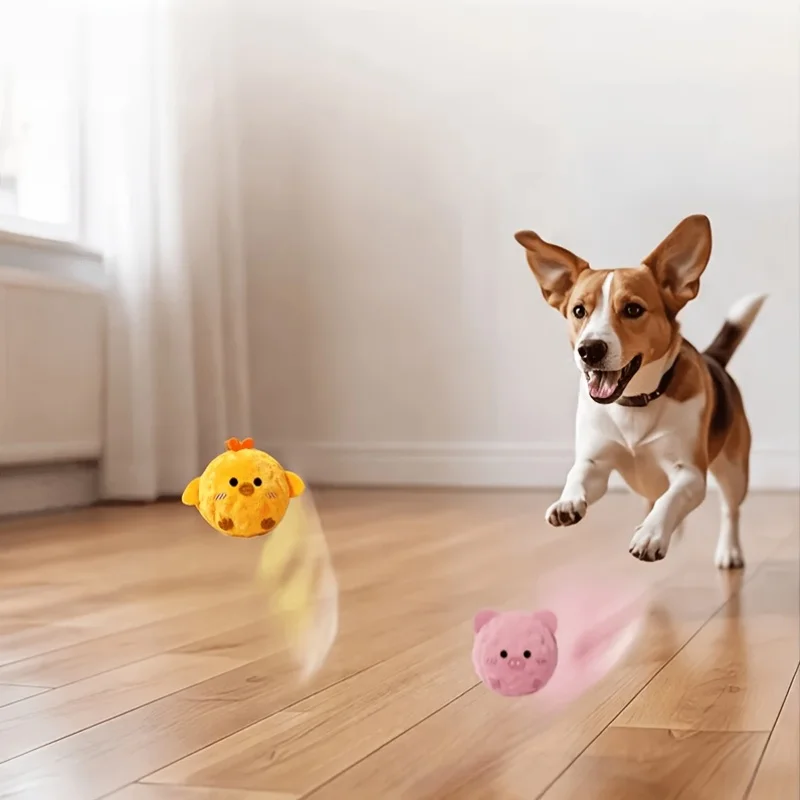 Cute Bee Pet Interactive Bouncing Sound Toy Ball, Dog And Cat Play Boredom Relief Companion Toy,Slow Rebound Pet Play Toy photo 5