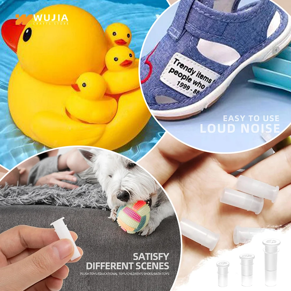 30/50/100pcs Plastic Squeaky Toy Whistle Reeds Insert Noise Maker Shoes Dog Cat Squeakers Repair Fix Pet Stuffed Toy Accessories photo 5