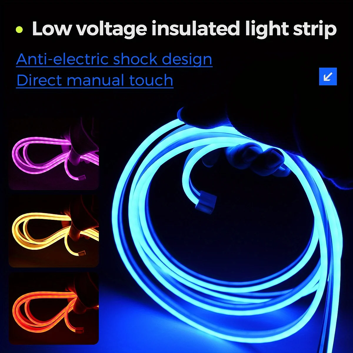 USB Neon LED Strip Light Flexible Colour Changing Lights 5V SMD 3535 Neon Rope Lights USB Cuttable Neon Rope Light for Bedroom photo 6