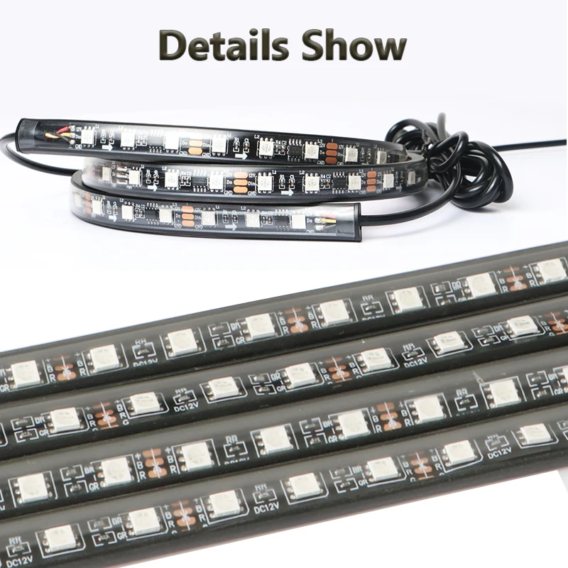 Car Charssis Flexible LED Strip Light LED Underbody Remote /APP Control RGB Neon Lights Ambient Atmosphere Auto Decorative Lamp photo 2