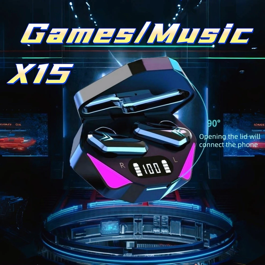 X15 Gaming Wireless Headset, Good Sound Quality, Binaural Stereo, Built-In Microphone That Can Be Called with Voice, photo 1