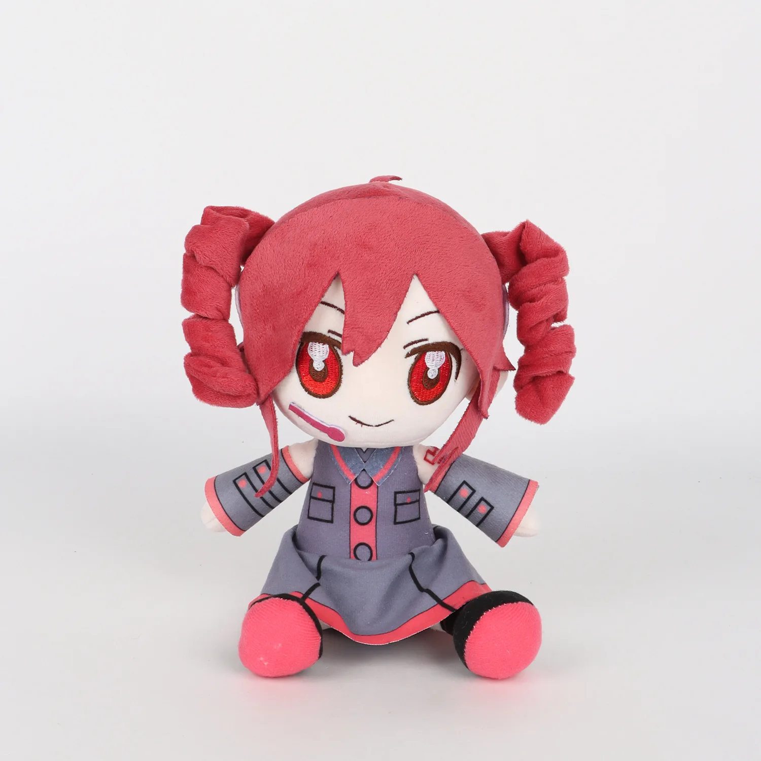 Cute Kasane Teto Plush Toy Soft Doll Stuffed Plushies Figure Anime Cosplay Cartoon Birthday Present Christmas Gift for Fans Girl photo 4
