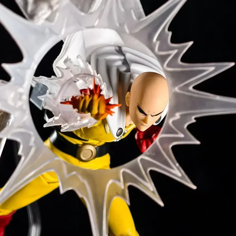 Amazing Yamaguchi Revoltech Saitama Action Figure - One Punch-Man Pvc Statue by Kaiyodo - Anime Model Collectible Gift photo 5