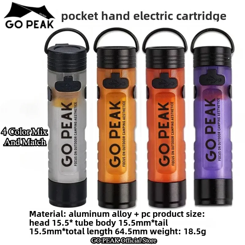 GOPEAK Pocket Mini Flashlight Outdoor Key Clip Cap Ambient Led Long Endurance Disaster Relief Emergency 5050 Small Light photo 5