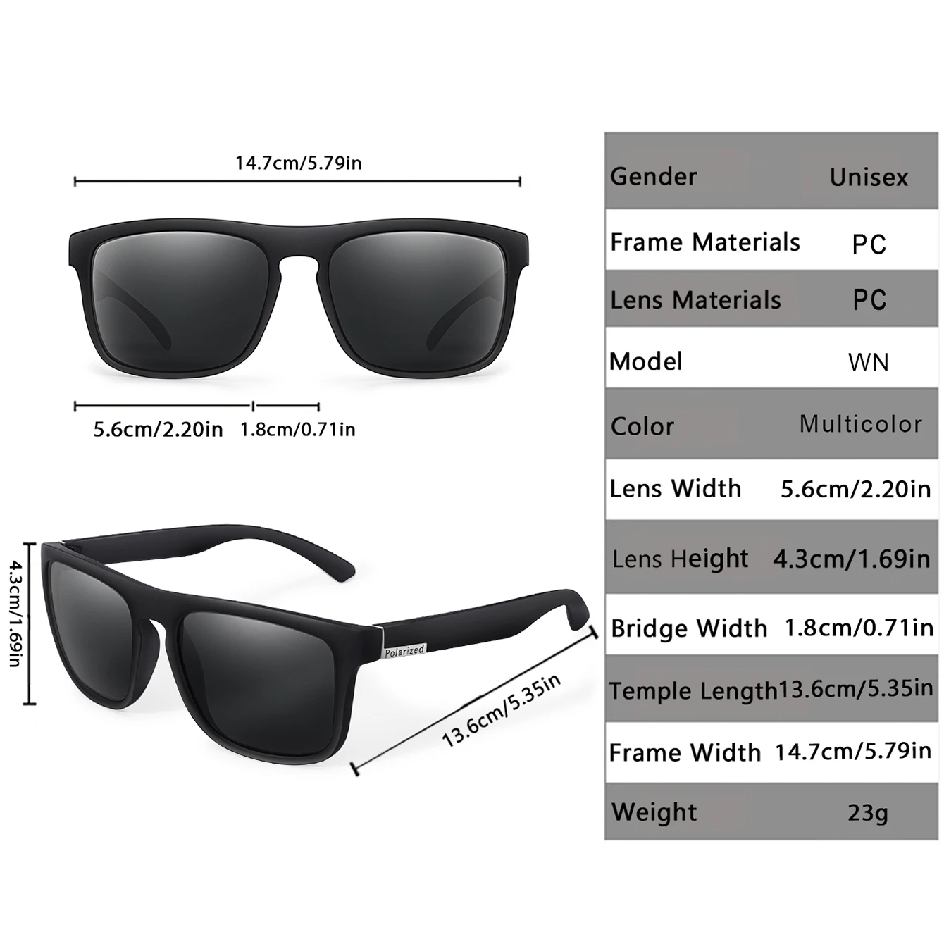 Retro Style Square Frame Polarized Cycling Sunglasses Men Night Vision Car Driving Sunglass Dirt Bike Motorcycle Glasses UV400 photo 2