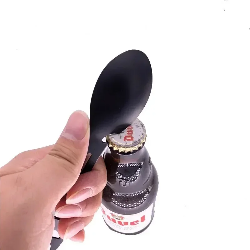 Camping Utensils Set Stainless Steel Outdoor Survival Gear 5 in 1 Tableware Travel Hiking Cutlery Fork Spoon Opener photo 5
