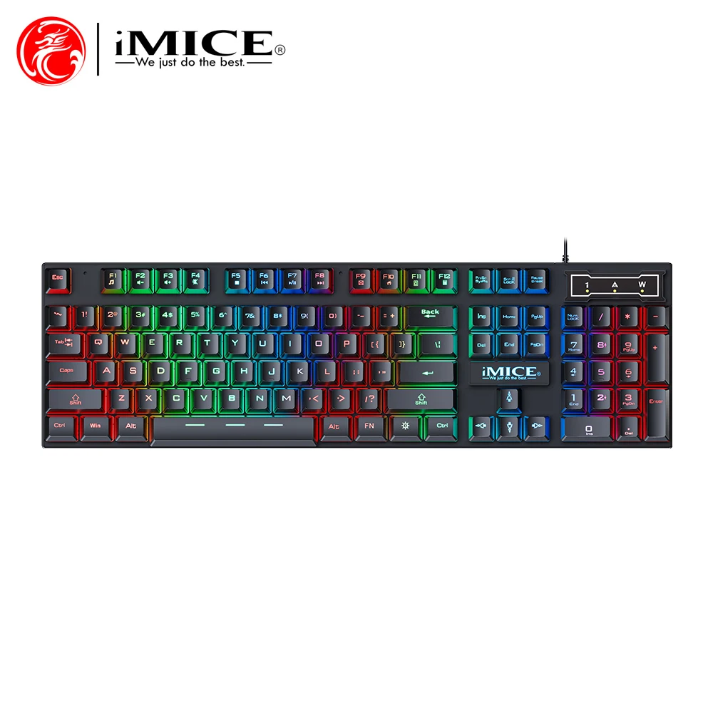Wired RGB Backlight Gaming Keyboard And Mouse Combo,3200DPI Adjustable High Precision Keyboard Mouse Set For Windows PC Computer photo 4