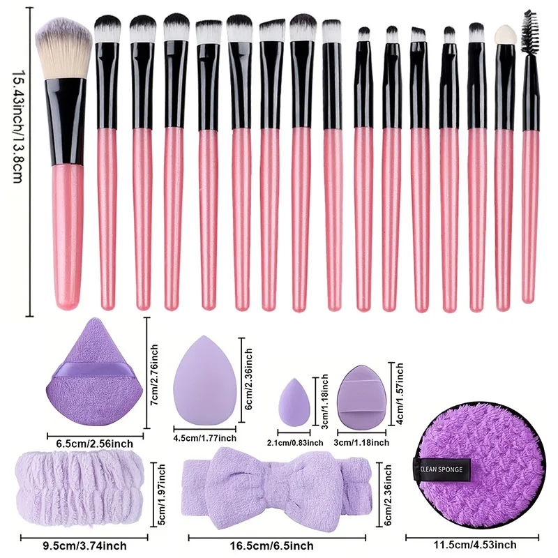 Makeup Brush Set 20Pcs Kit Soft Fluffy Eye Shadow Brushes Cosmetic Foundation Powder Highlighter Blending Beauty Tool Beginners photo 6