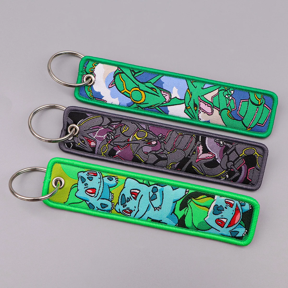 Japanese Anime Elf Monsters Keychain for Cars Backpack Key Holders Embroidery Keyrings Key Tag Jet Tag Accessories Gifts 1pcs photo 3
