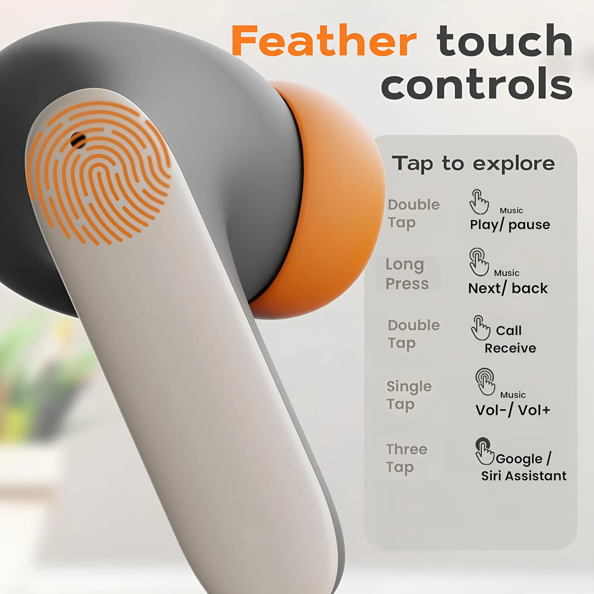 TWS Wireless Earphones 5.4 Bluetooth Ultra-low Latency Dual Microphone ENC Noise Cancelling in Ear Bluetooth Earphones photo 6