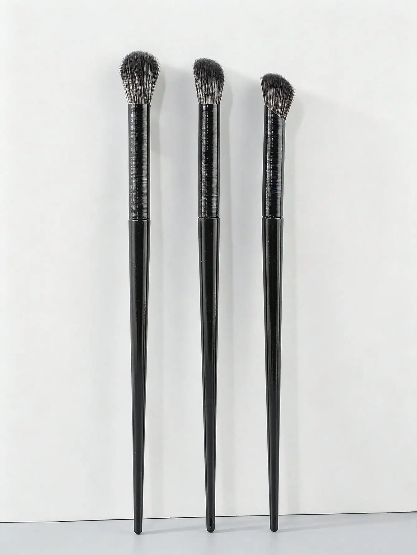 3 Pack Professional Angled Nose Shadow Eyeshadow Brush Set Soft Bristles Precision Eye Contour Blending Makeup Beauty Tools photo 6