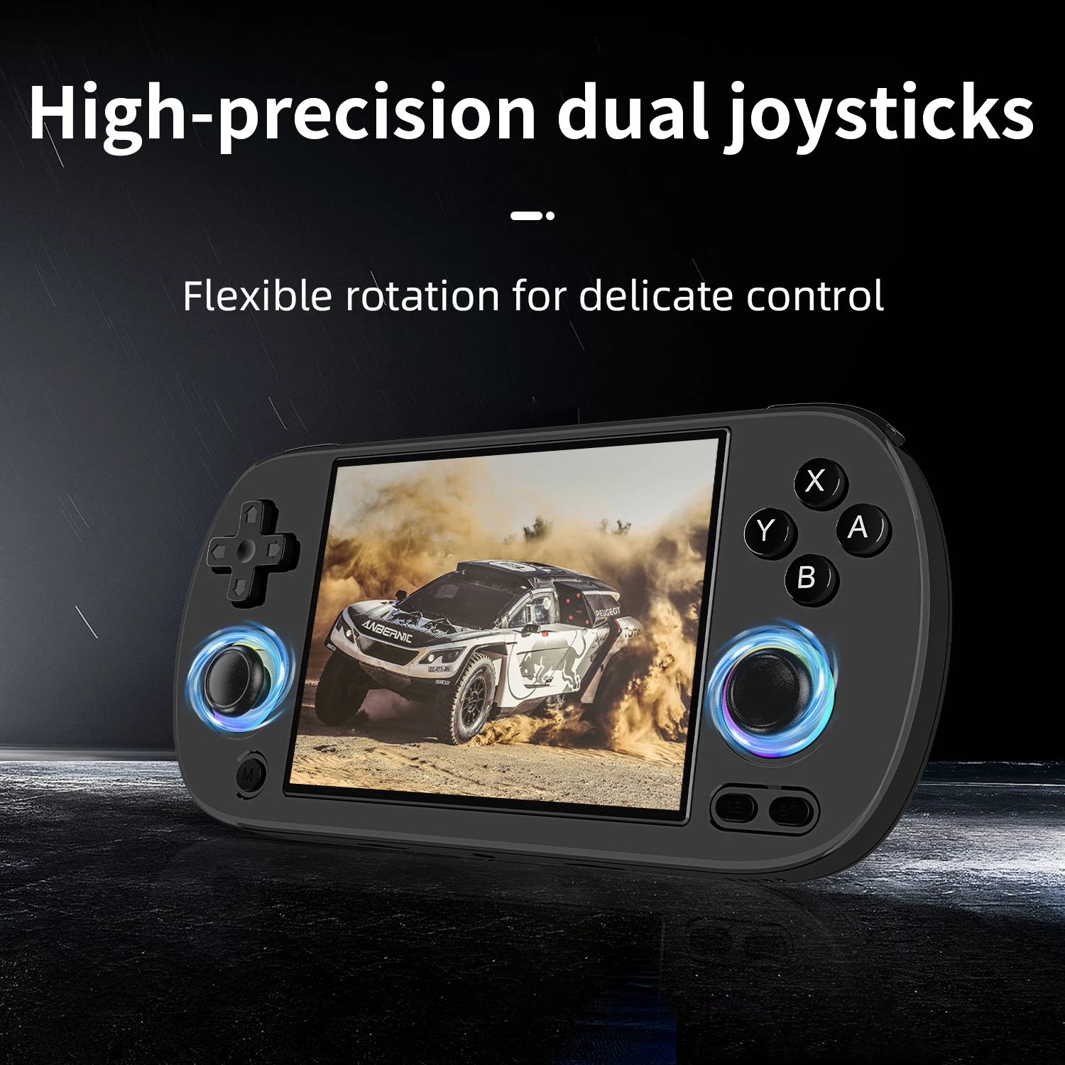 ANBERNIC RG40XX H Handheld Game Console 4'' Screen Linux System Joystick RGB Lighting Effect RG40XXH Video Player Trimui Console photo 3