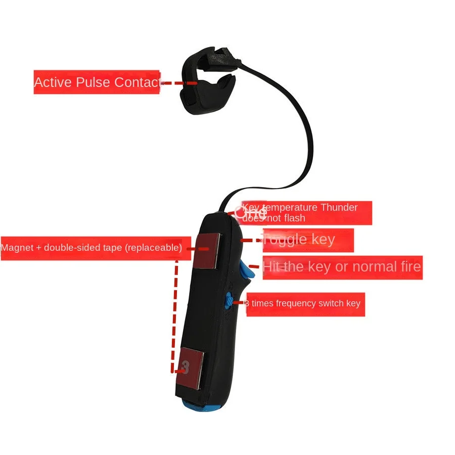 Universal Tablet Magnetic Game Keys External Game Button Tablet PC Gamepad Adjustable Pulse Gaming Controller for FPS Shooting photo 4