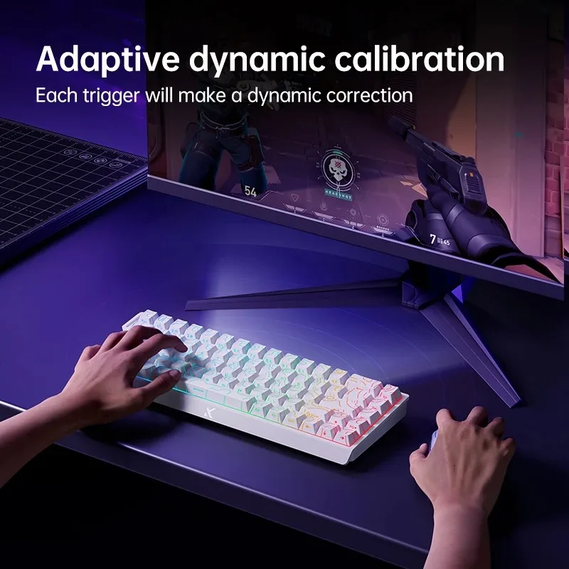 MCHOSE ACE68 Magnetic Keyboard Wired Mechanical Gaming 0.01mm RapidTrigg 8000Hz SOCD/Rs 0.125ms 128K Sampling Rate for Logitech photo 6