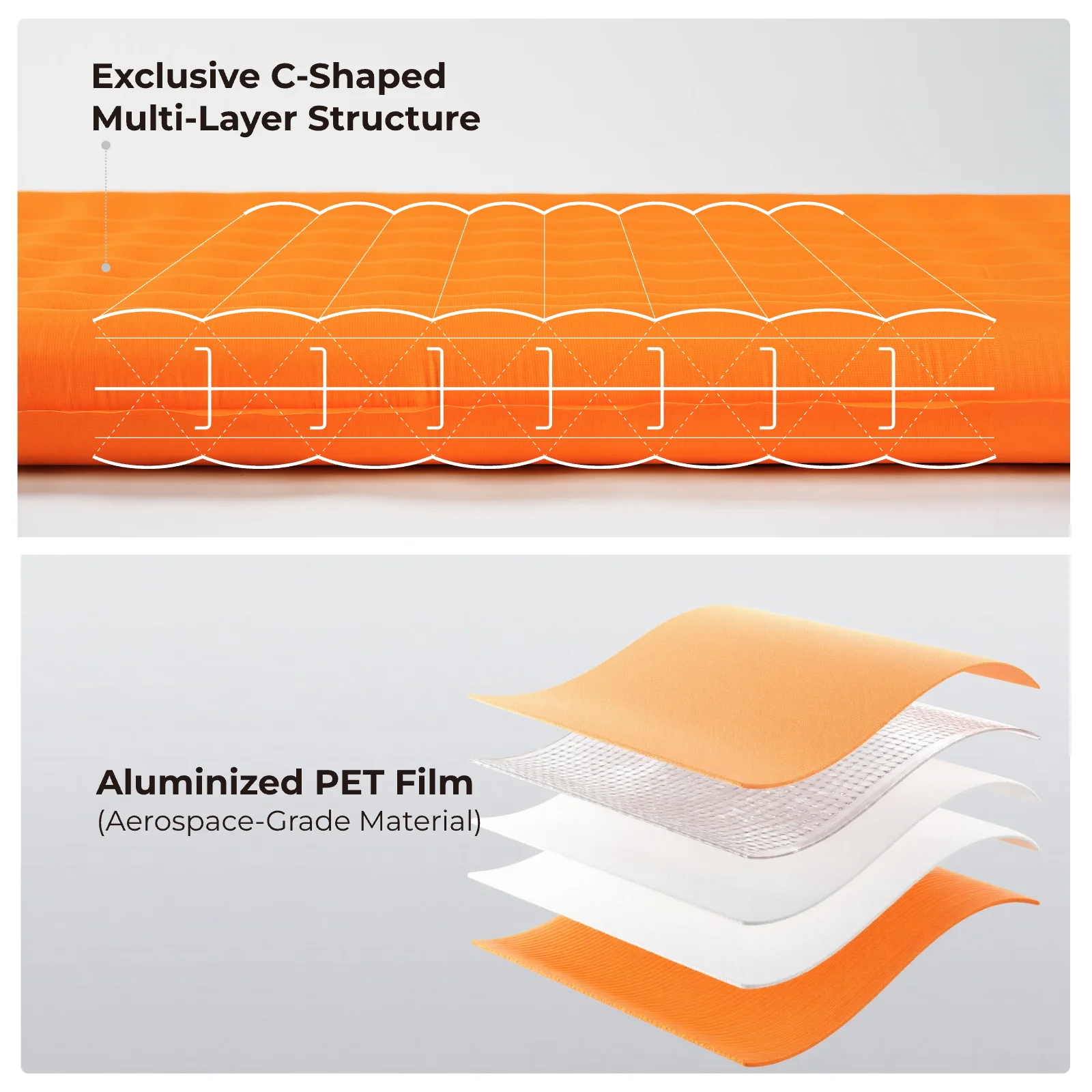 FLEXTAIL TINY SLEEPING PAD R05 – 196cm Insulated Sleeping Pad, R 5.6 Inflatable Air Mat, 4 Seasons Outdoor Camping Air Mattress photo 5