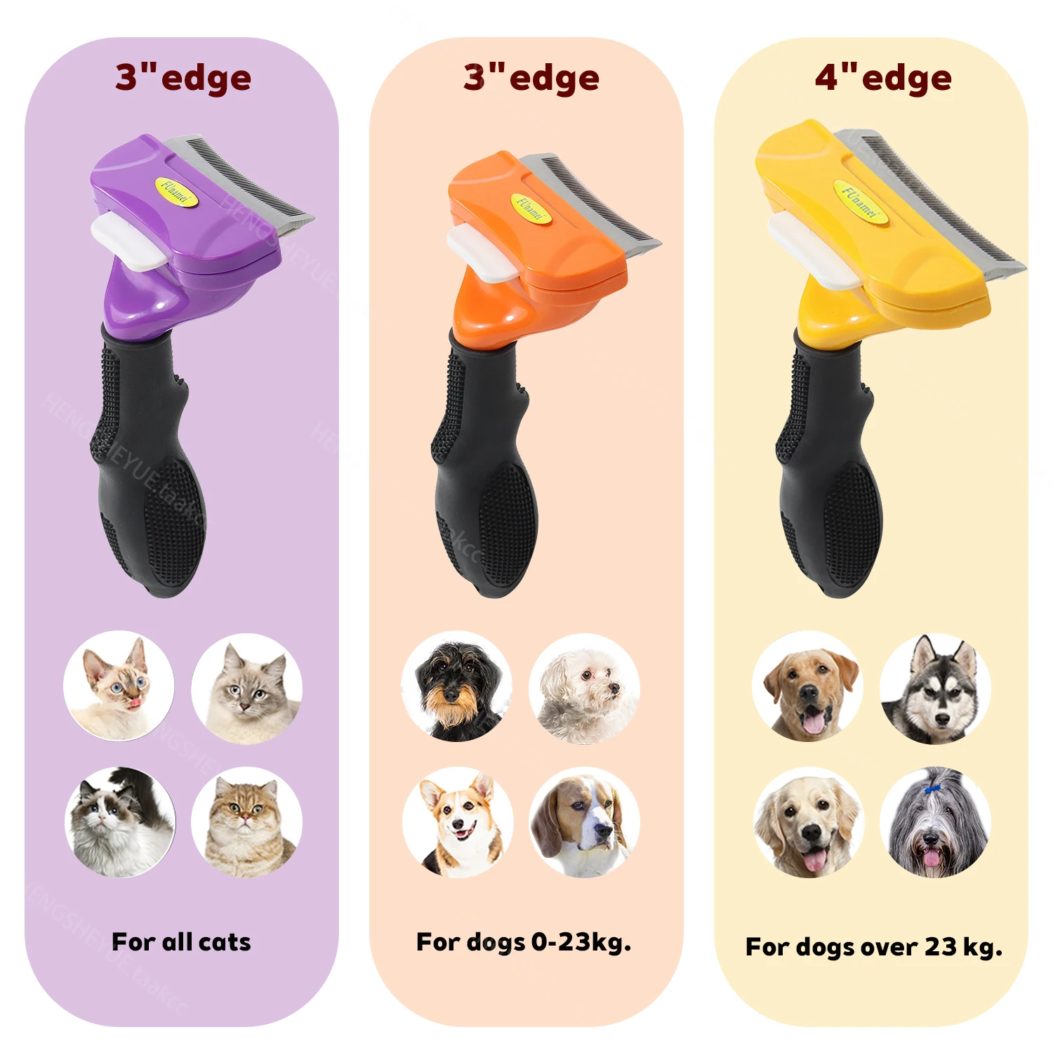 Cat Hair Removal Comb Cat Brush Pet Grooming Brush Dog Comb Cat Hair Massage Comb Cat Hair Remover Cleaning Grooming Cat Combs photo 6