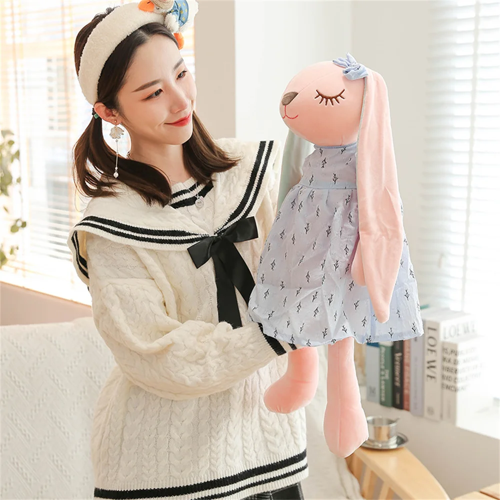 34/45/55cm Plush Rabbit Doll Cute Cartoon Plushies Throw Pillow Bunny Rabbit Stuffed Animal Toy for Baby photo 6