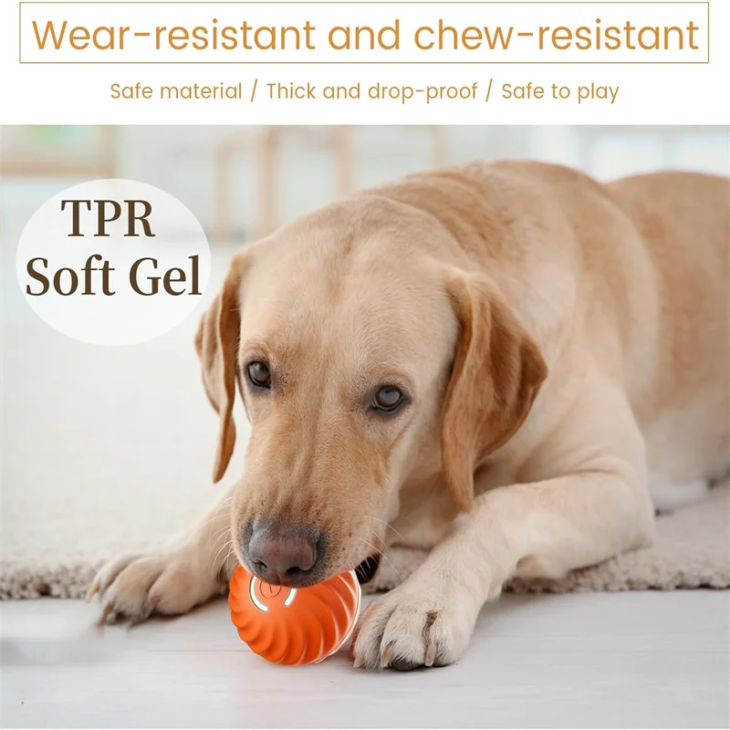 Smart Dog Toys Ball Electronic Interactive Pet Toy Moving Ball USB Automatic Moving Bouncing for Puppy Birthday Gift Cat Product photo 4