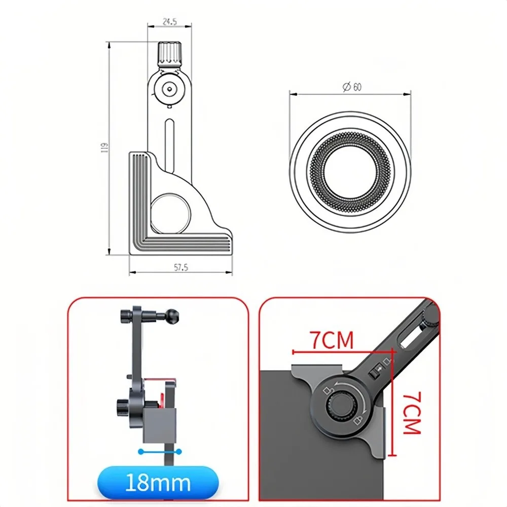 Car Central Screen Magnetic Car Phone Holder 360° Rotatable Anti-Shake Car Monitor Mount Corner Holder Secure Grip Car Holder photo 6
