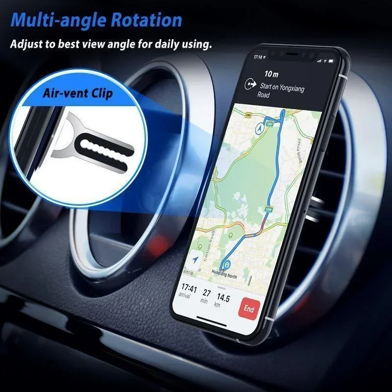 360 Degree Ring Holder Phone Stand Universal Multipurpose Mount Car Air Vent Stand Ring Phone Holder photo 5